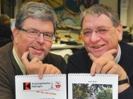 Heinz Nölle (rechts) und Christian Rudolphi von der Kolpingsfamilie Halingen, die 2012 ihr 50-jähriges Bestehen feiert. Foto: Martina Dinslage kalender